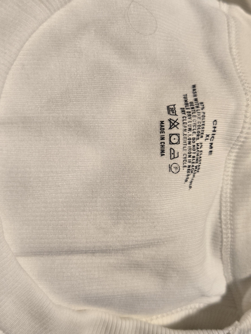 Women's Cream Ribbed Tank Top - Picture 2 of 3